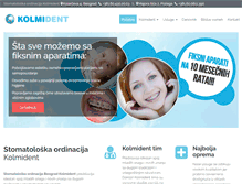 Tablet Screenshot of kolmident.net